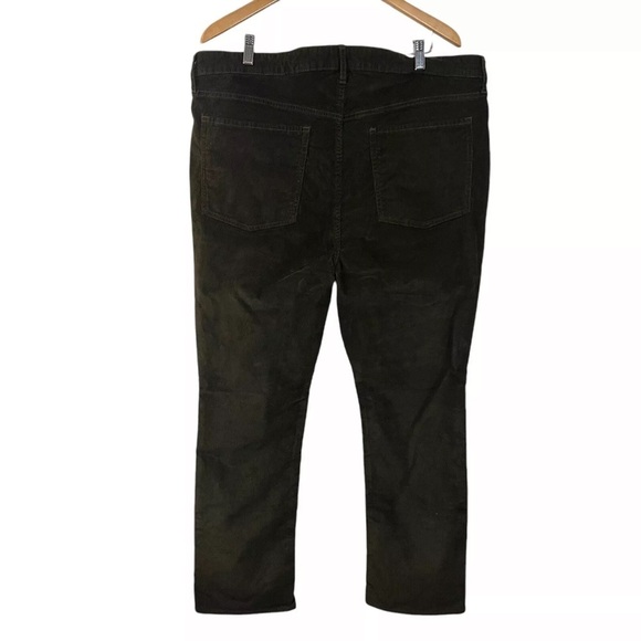 Old Navy Corduroy Pant Plus 18 Extra High-Rise Kicker Boot Cut Olive Green - Picture 3 of 7